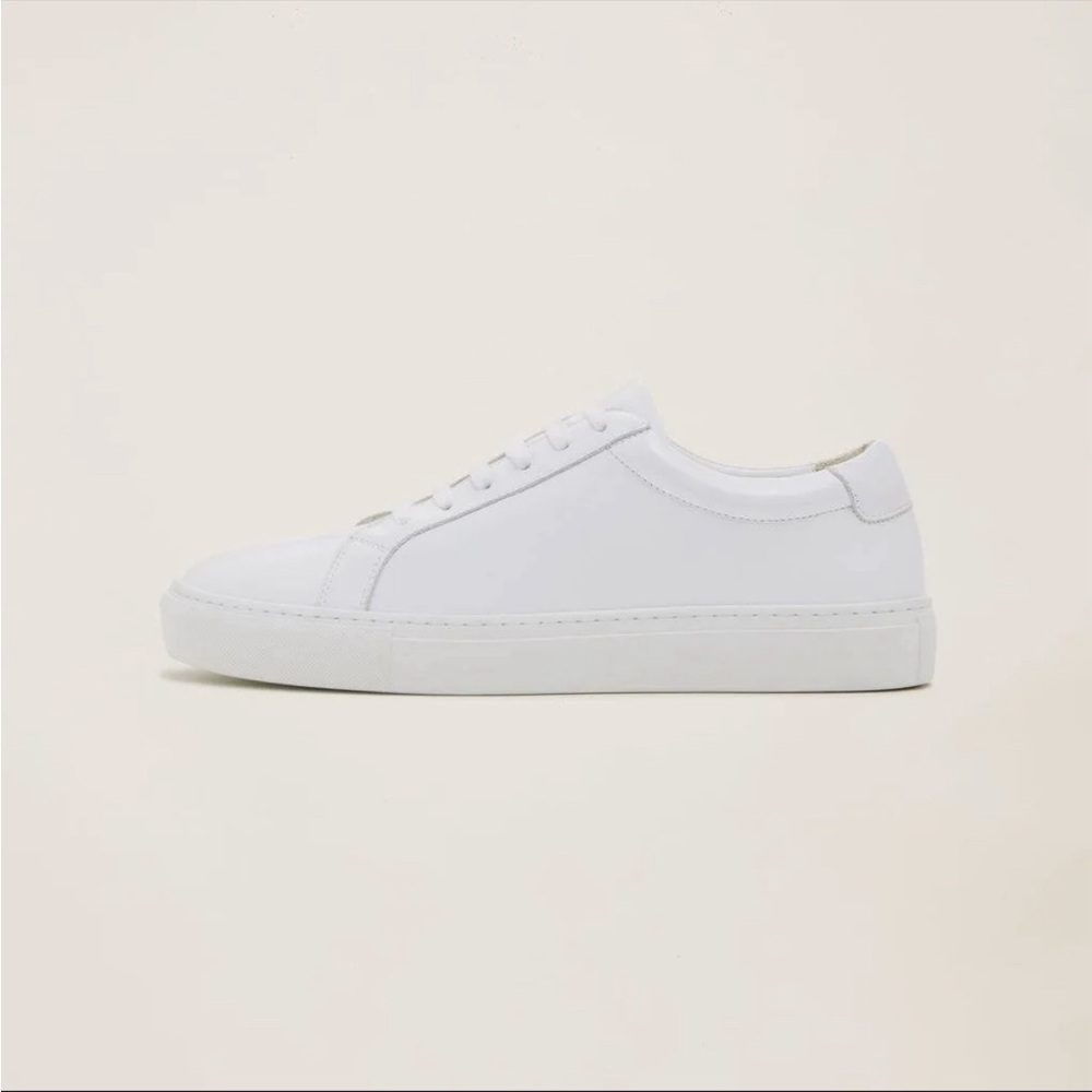 Italic Cadence Leather Sneaker - White - Men 8 / Women 10